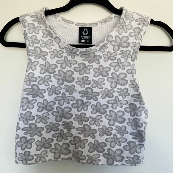 Afends Digital Daisy Ribbed Tank Top - Picture 4 of 7